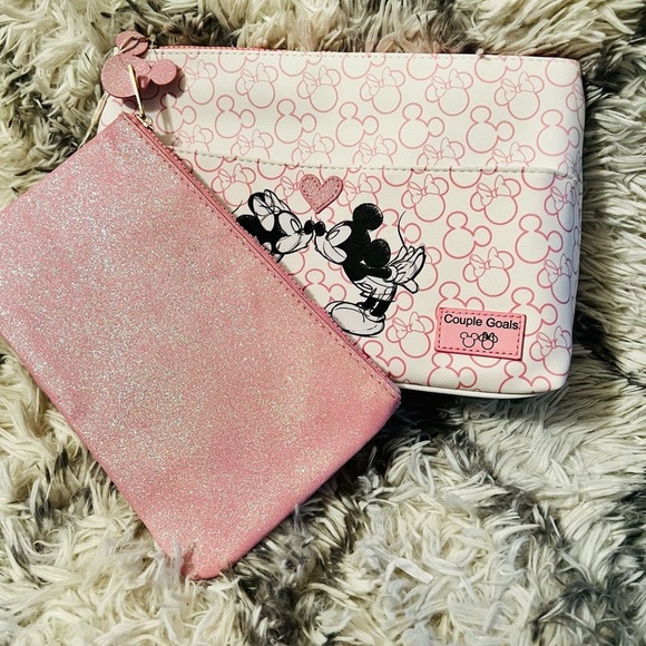 Disney Accessories - 𝅺Disney x primark Minnie and Mickey cosmetic bags